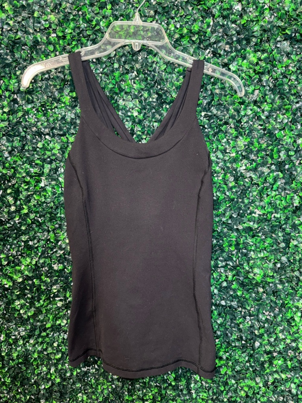 lululemon athletica Black Scoop Neck Tank Top